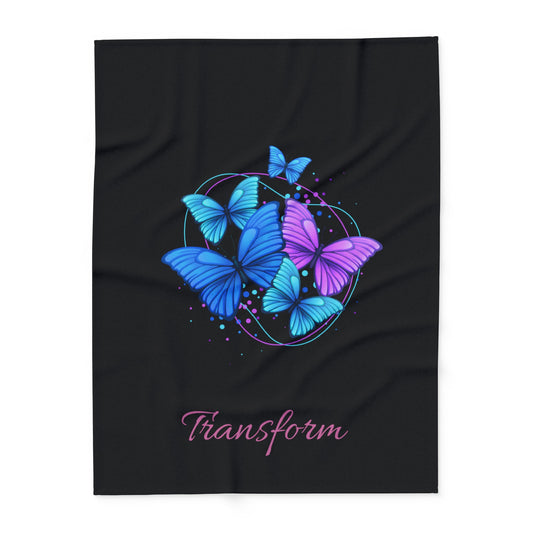 Arctic Fleece Blanket - Butterflies "Transform"